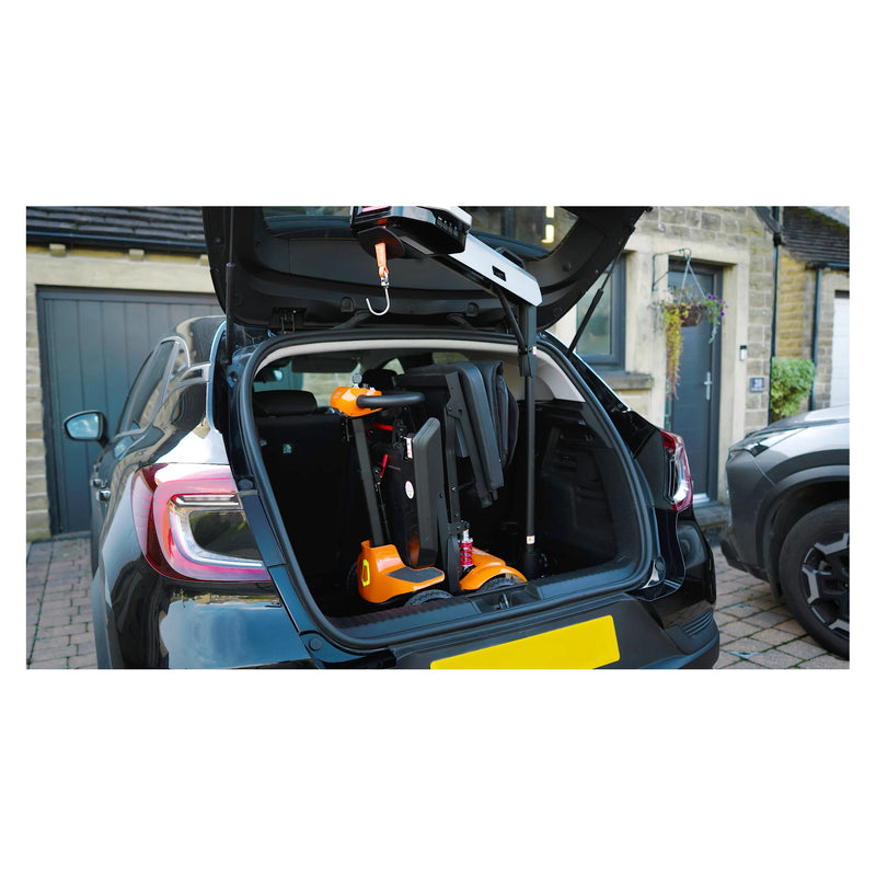 Monarch Mobility Atlas 4 car lift – fitted in a car boot