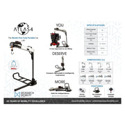 Monarch Mobility Atlas 4 car lift – US sell sheet
