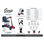 Monarch Mobility Genie mobility scooter – US sell sheet