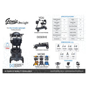 Monarch Mobility Genie Ultralight mobility scooter – US sell sheet