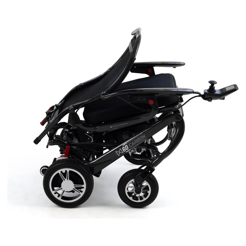 Monarch Mobility MM60 Carbon power wheelchair – folded
