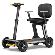 Paiseec L5 Ultra-Lightweight Folding Mobility Scooter – Gray, side profile