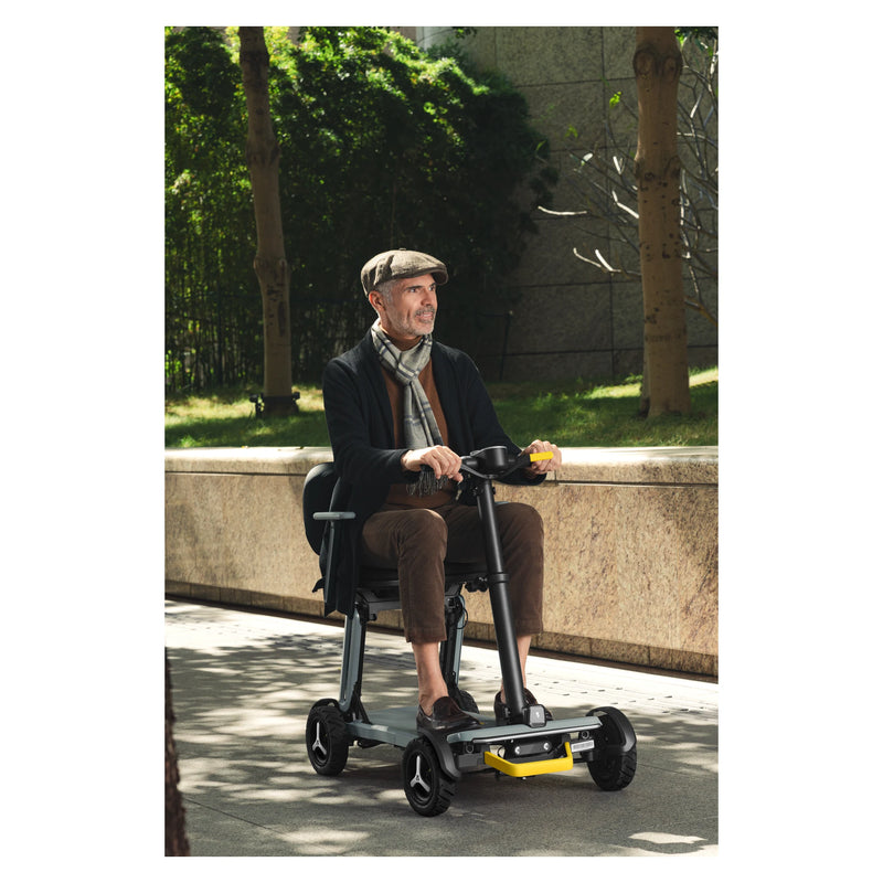 Paiseec L5 Ultra-Lightweight Folding Mobility Scooter – in use around town