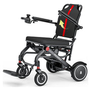 Paiseec Q3 Lightweight Folding Electric Wheelchair – with the backrest folding