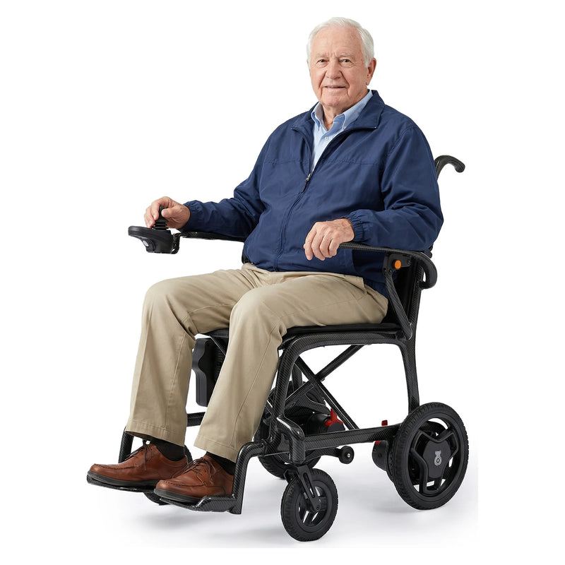Paiseec Q5 Carbon Fibre Folding Electric Wheelchair – seated