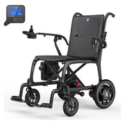 Paiseec Q5 Carbon Fibre Folding Electric Wheelchair – shown with the optional Bluetooth handheld remote