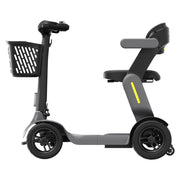 Paiseec S3 Folding All-Terrain Mobility Scooter – Gray, side view