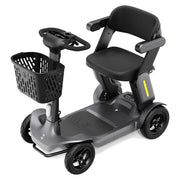 Paiseec S3 Folding All-Terrain Mobility Scooter – Gray, rear three-quarter