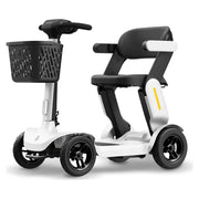 Paiseec S3 Folding All-Terrain Mobility Scooter – White, three-quarter view