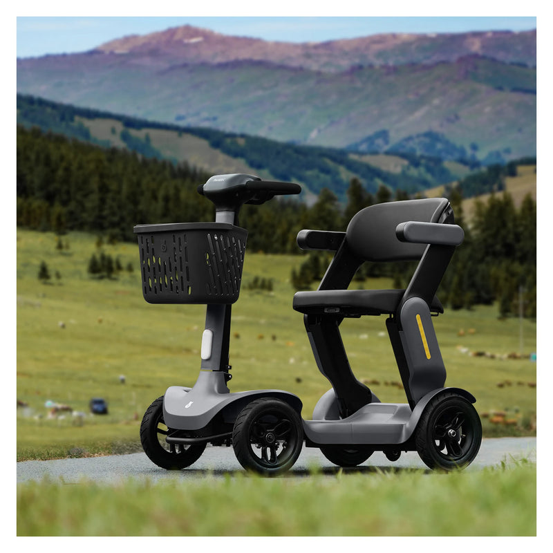 Paiseec S3 Folding All-Terrain Mobility Scooter – on the grass