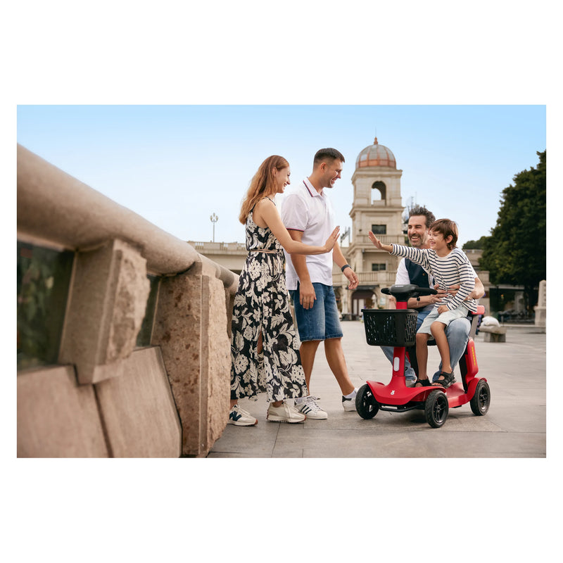 Paiseec S3 Folding All-Terrain Mobility Scooter – out with the family