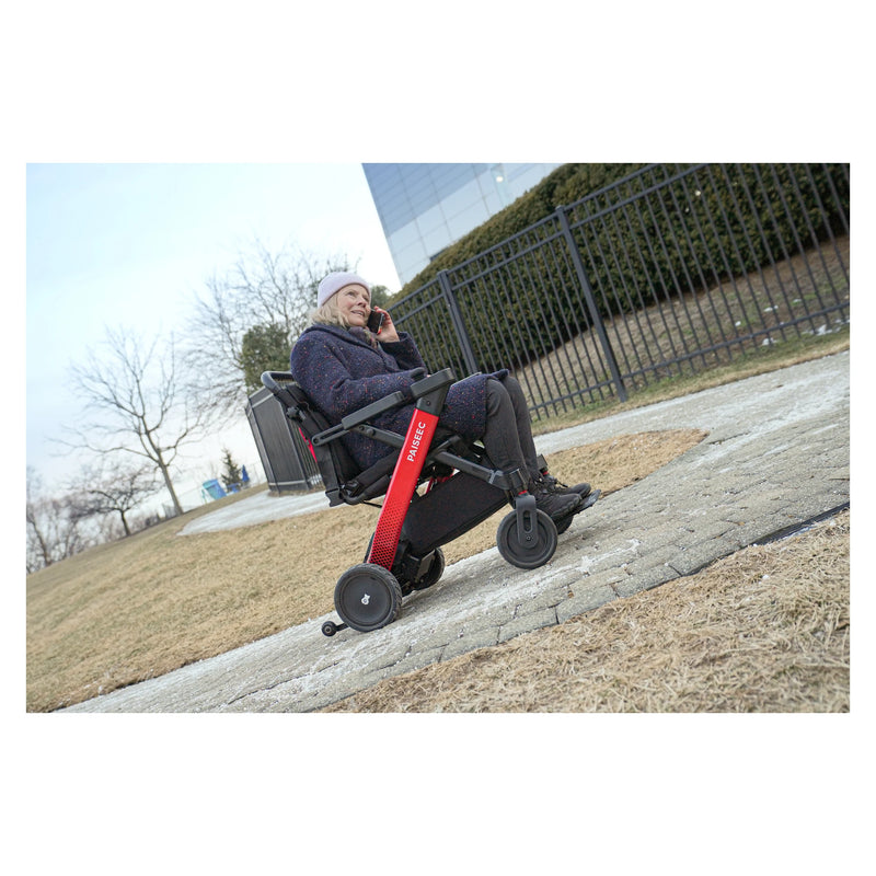 Paiseec W1 2-in-1 Folding Electric Wheelchair & Walking Aid – out in the park