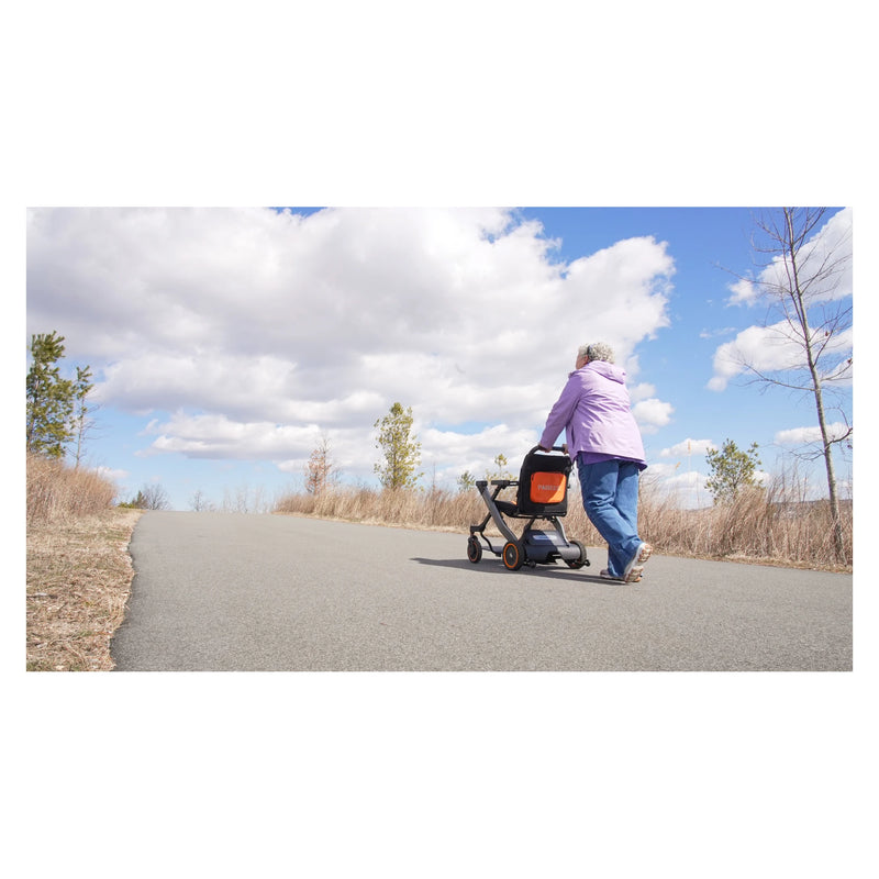 Paiseec W1 2-in-1 Folding Electric Wheelchair & Walking Aid – used as a walking aid