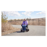 Paiseec W1 2-in-1 Folding Electric Wheelchair & Walking Aid – driving on the path