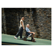 Paiseec W3 3-in-1 Electric Wheelchair, Power-Assist Rollator & Transport Chair – as a transport chair, being pushed