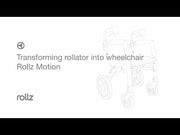 Rollz Motion² Rollator & Transport Chair – transforming the rollator into a wheelchair