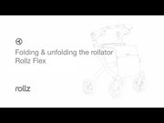Rollz Flex² Folding Rollator with Shopping Bag – folding and unfolding the rollator