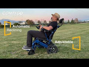 ComfyGo MAJESTIC IQ-9000 Auto Recline Power Wheelchair – MAJESTIC IQ-8000 Remote Controlled Electric Wheelchair Auto Reclining & Auto Raising Backr