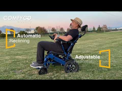 ComfyGo MAJESTIC IQ-9000 Auto Recline Power Wheelchair – MAJESTIC IQ-8000 Remote Controlled Electric Wheelchair Auto Reclining & Auto Raising Backr