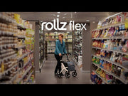 Rollz Flex² Folding Rollator with Shopping Bag – the lightweight rollator walker with a large shopping bag