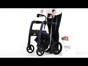 Rollz Motion² Rollator & Transport Chair – the 3-in-1 wheelchair package holder
