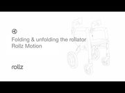 Rollz Motion² Rollator & Transport Chair – folding and unfolding the rollator