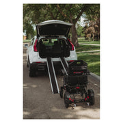 Travel Buggy lightweight extendable ramps into a car