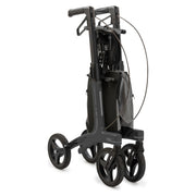 Rollz Air Carbon Fiber Rollator – Coal Black folded