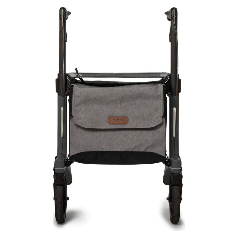 Rollz Air Carbon Fiber Rollator – Coal Black front view
