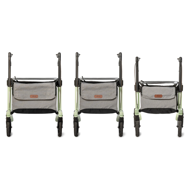 Rollz Air Carbon Fiber Rollator – wide, regular and small compared