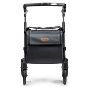 Rollz Flex2 Folding Rollator with Shopping Bag – Matt Black, front view