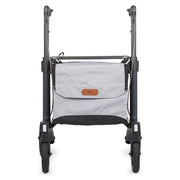 Rollz Flow Aluminum Rollator with Seat – Granite Black front view
