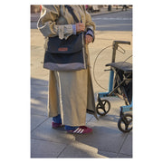 Rollz Flow Aluminum Rollator with Seat – in use