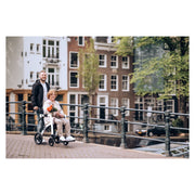 Rollz Motion2 Rollator & Transport Chair – being pushed as a transport chair