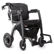 Rollz Motion Electric 2.0 Rollator & Power Wheelchair – powered wheelchair mode with footrests