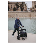 Rollz Motion Electric 2.0 Rollator & Power Wheelchair – out on the street