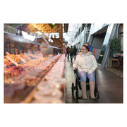 Rollz Motion Electric 2.0 Rollator & Power Wheelchair – in use outdoors