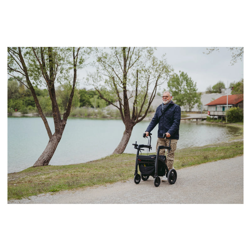 Rollz Motion Electric 2.0 Rollator & Power Wheelchair – lifestyle view