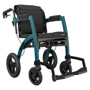 Rollz Motion Performance All-Terrain Rollator & Transport Chair – Jungle Green transport chair mode