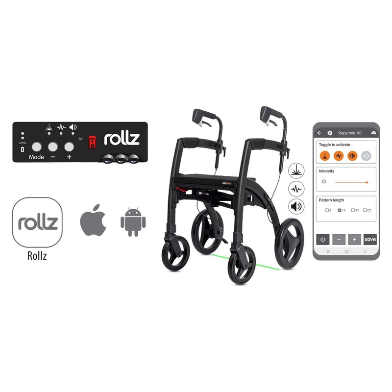 Rollz Motion Rhythm Rollator for Parkinsons – the three cue types