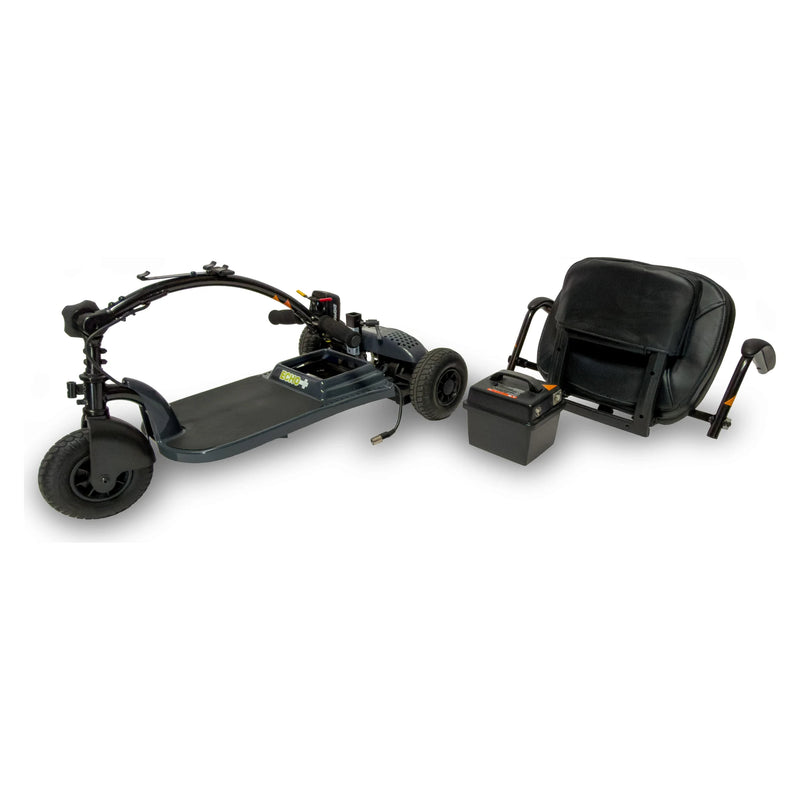 Shoprider Echo+ mobility scooter – disassembled view