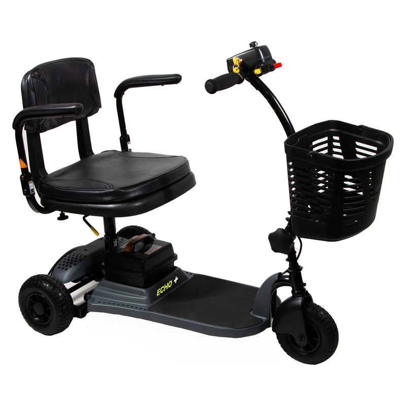 Shoprider Echo+ mobility scooter – three quarter view, right side