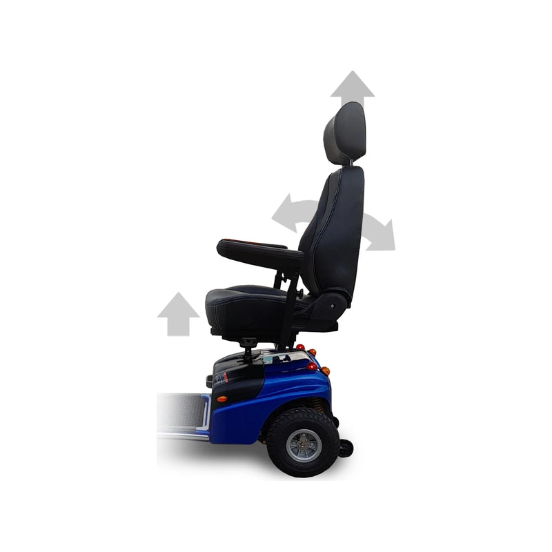 Shoprider Explorer mobility scooter – backrest adjustment