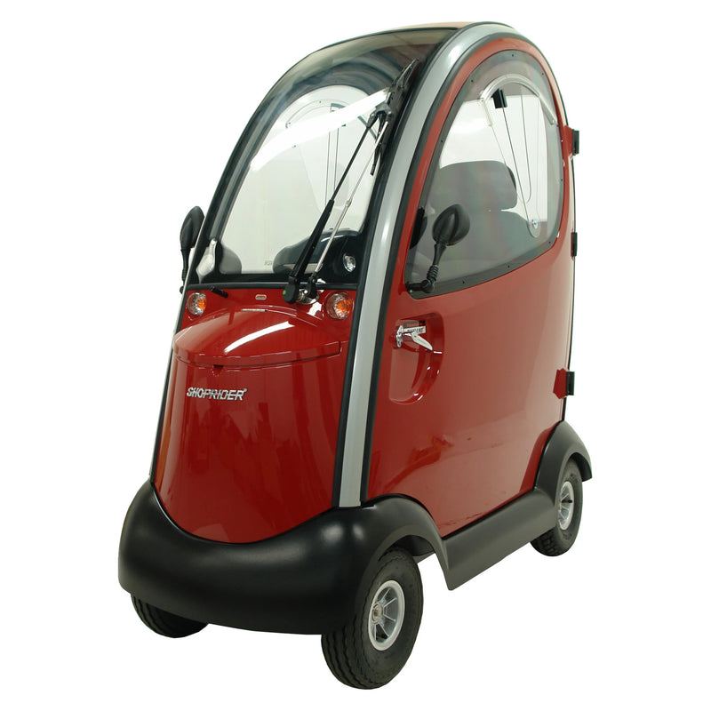 Shoprider Flagship cabin scooter – three quarter view