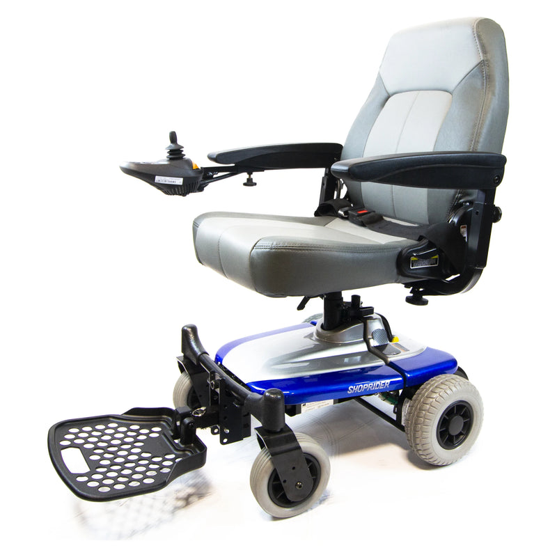 Shoprider Smartie power wheelchair – three quarter view