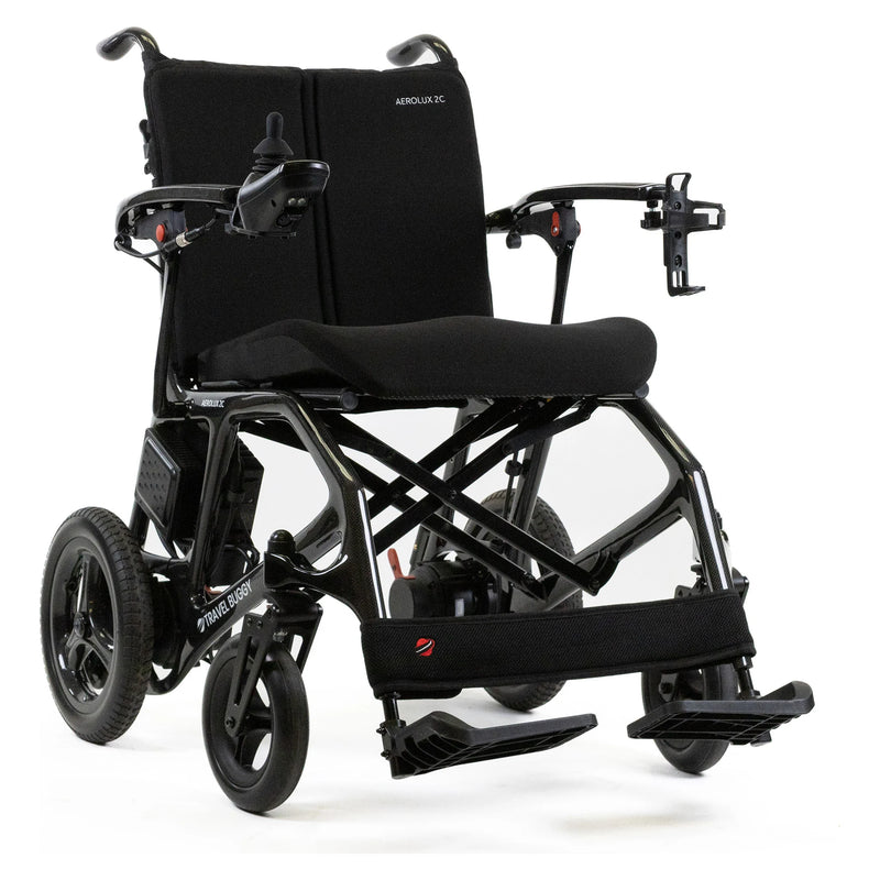 Travel Buggy AEROLUX 2 Comfort power wheelchair – three quarter view