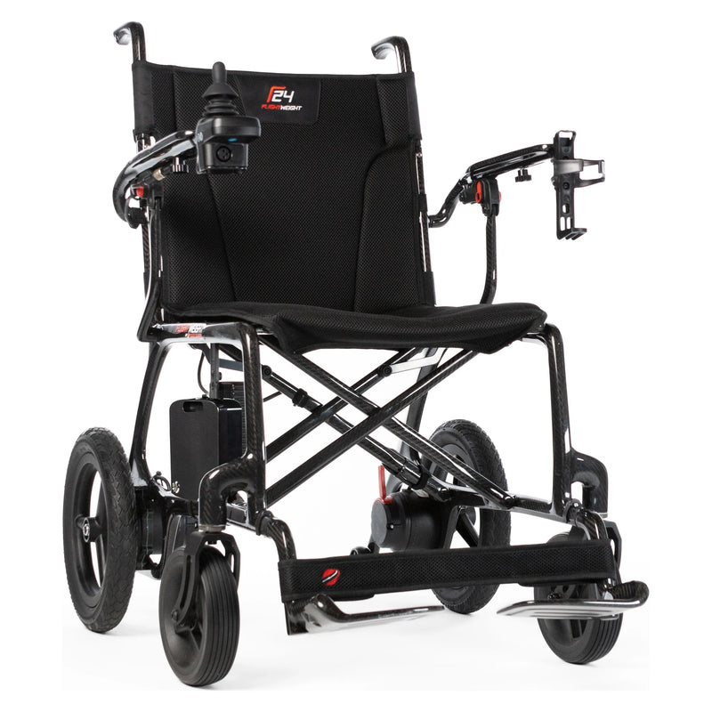 Travel Buggy F24 Carbon Ultra power wheelchair – three quarter view