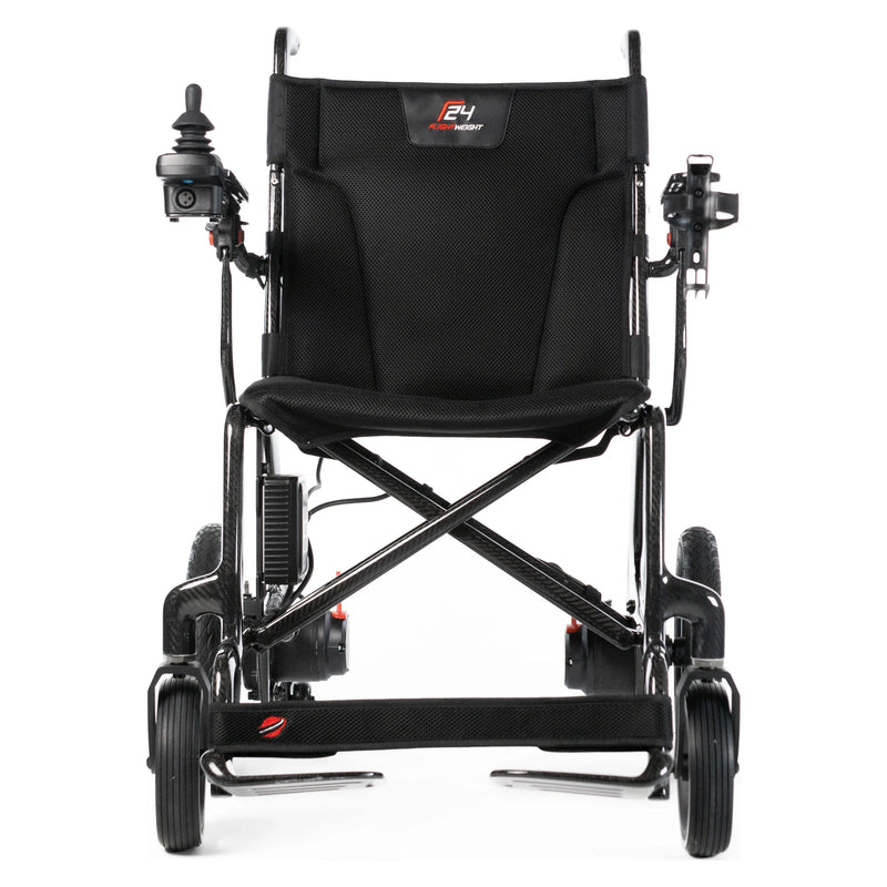 Travel Buggy F24 Carbon Ultra power wheelchair – front view