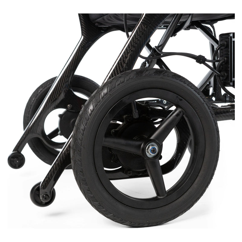 Travel Buggy F24 Carbon Ultra power wheelchair – rear wheel and anti-tip