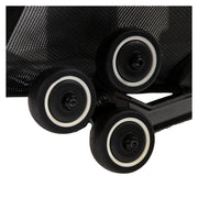 Travel Buggy Grand Tourer power wheelchair – matte black, rear wheel